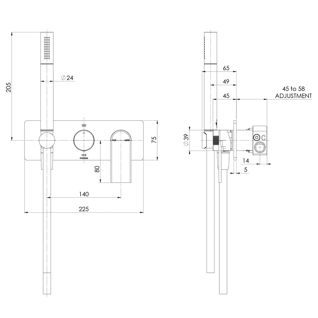 Specification Line Drawing