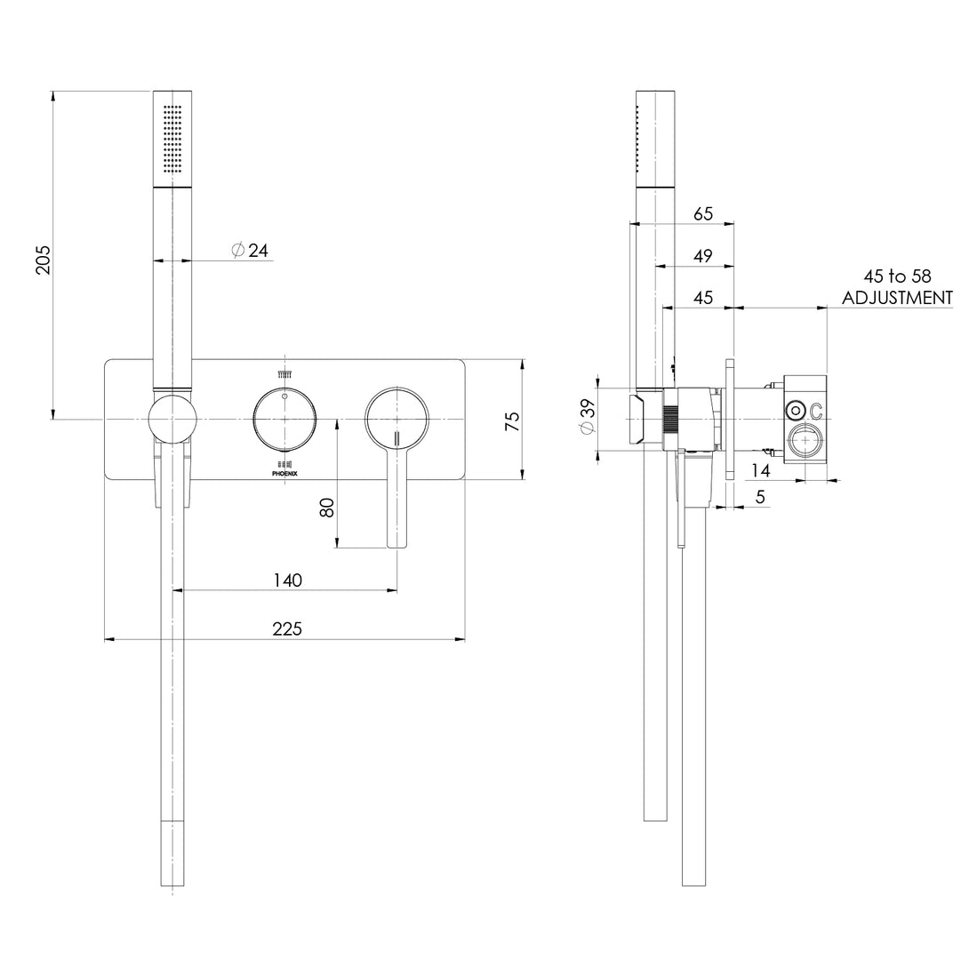 Specification Line Drawing
