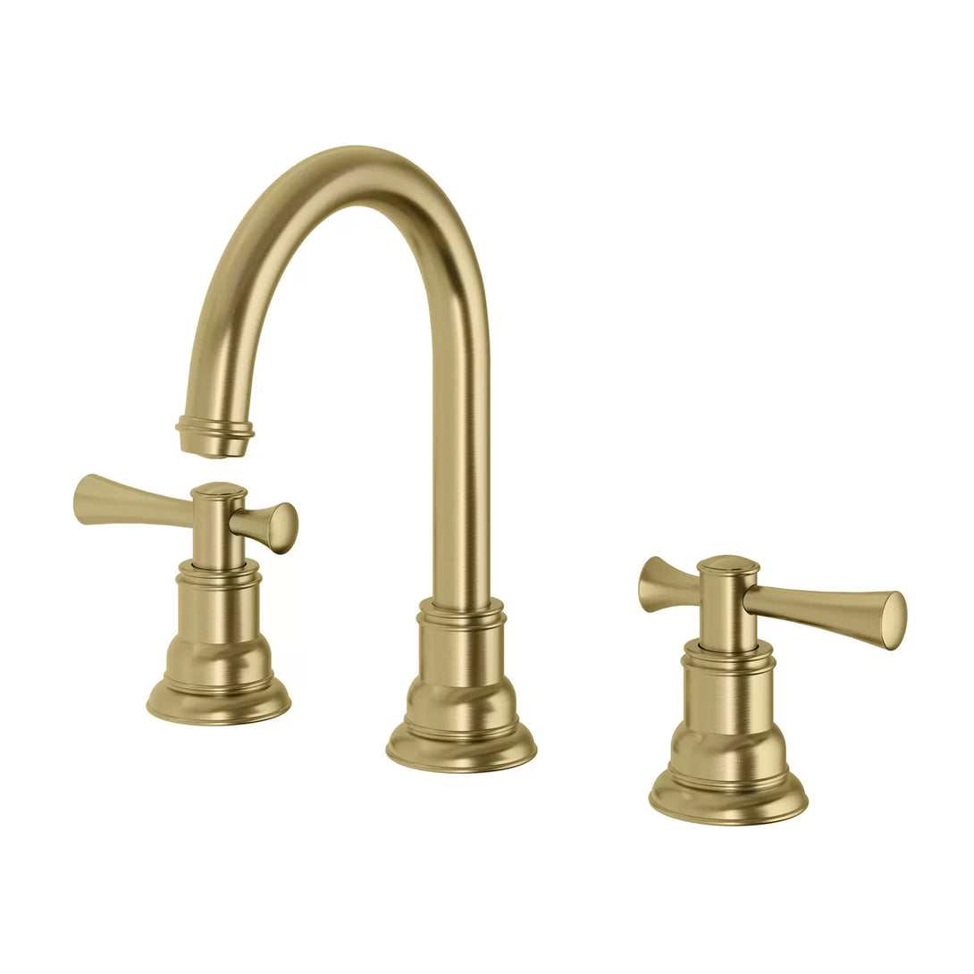 Cromford Hob Basin Tap Set (Brushed Gold)