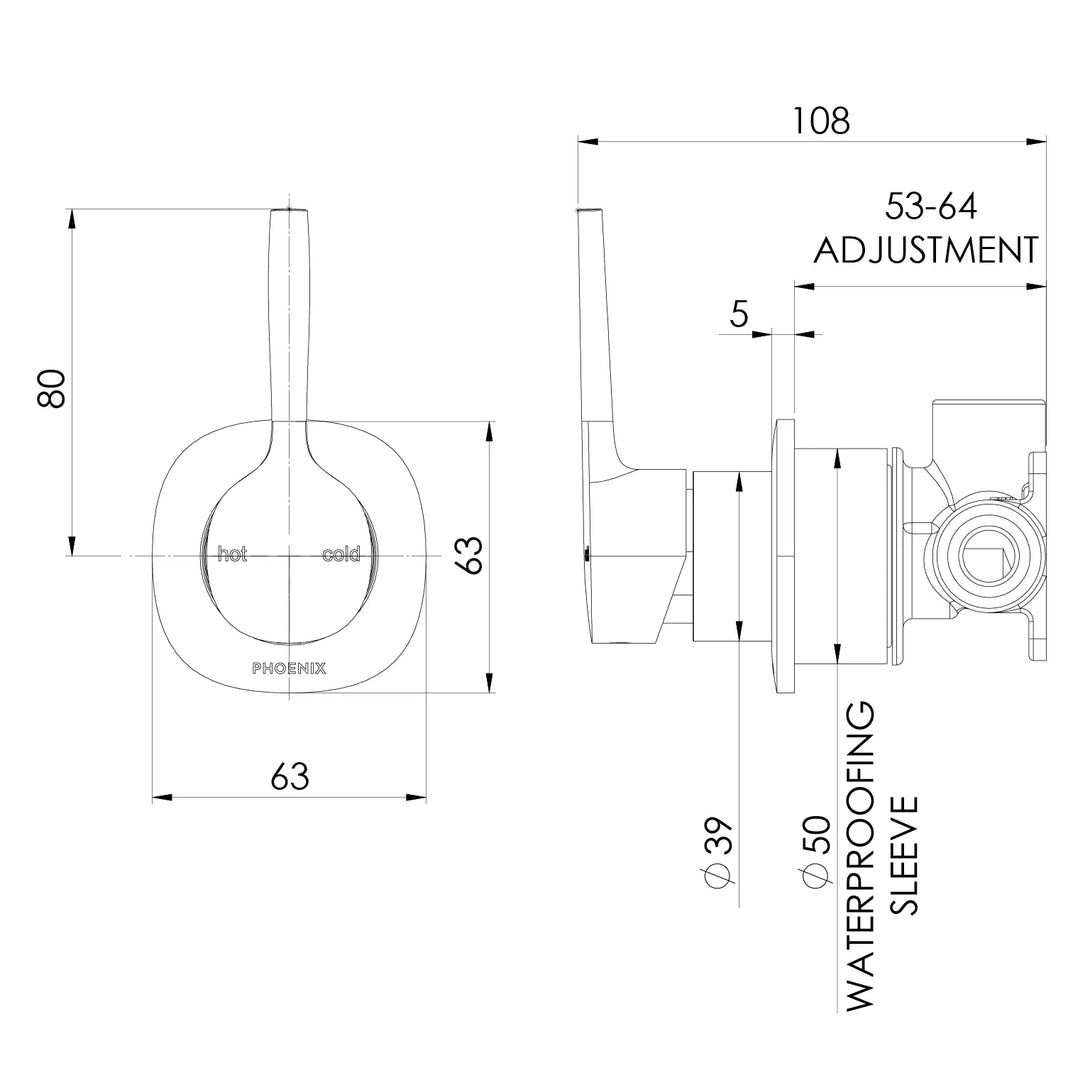 Specification Line Drawing