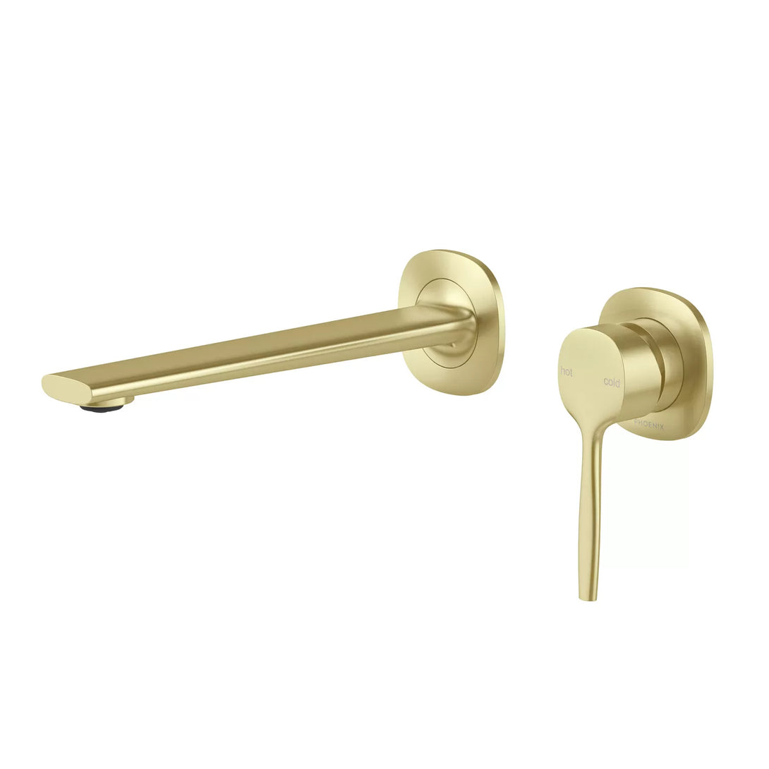 Vask SwitchMix Wall Basin/Bath Mixer Pin Down Lead Free in Brushed Gold