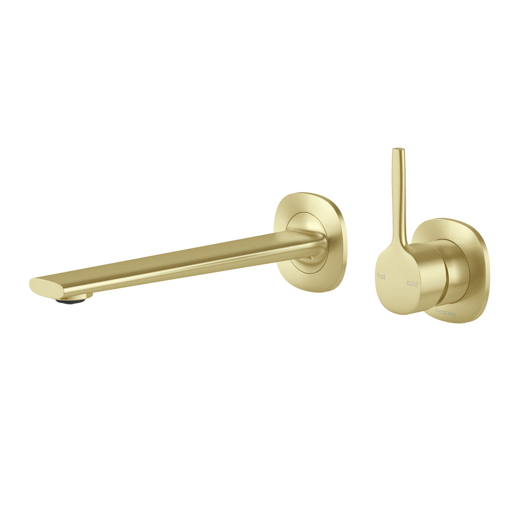 Vask SwitchMix Wall Basin/Bath Mixer Pin Up Lead Free (Brushed Gold)
