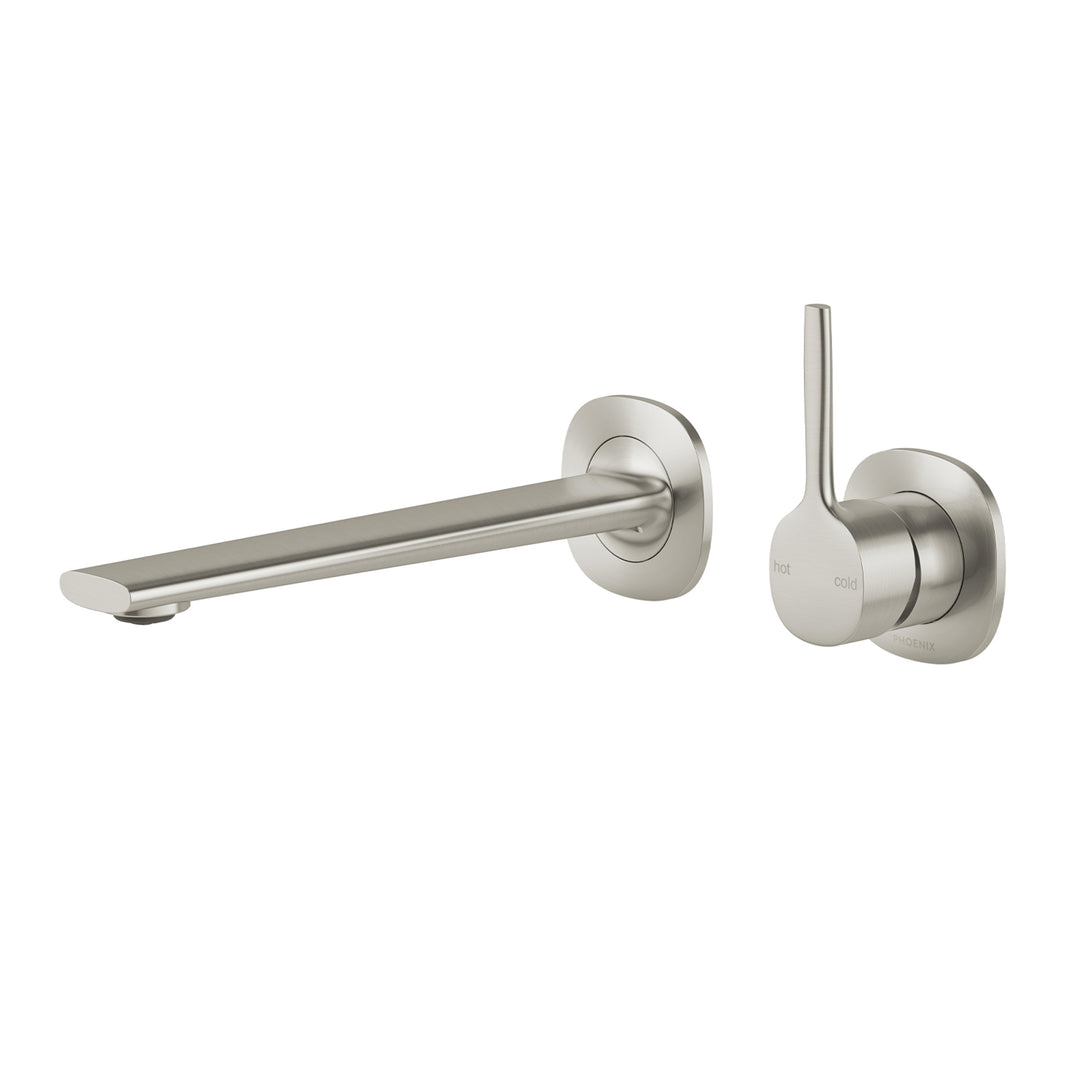 Vask SwitchMix Wall Basin/Bath Mixer Pin Up Lead Free (Brushed Nickel)