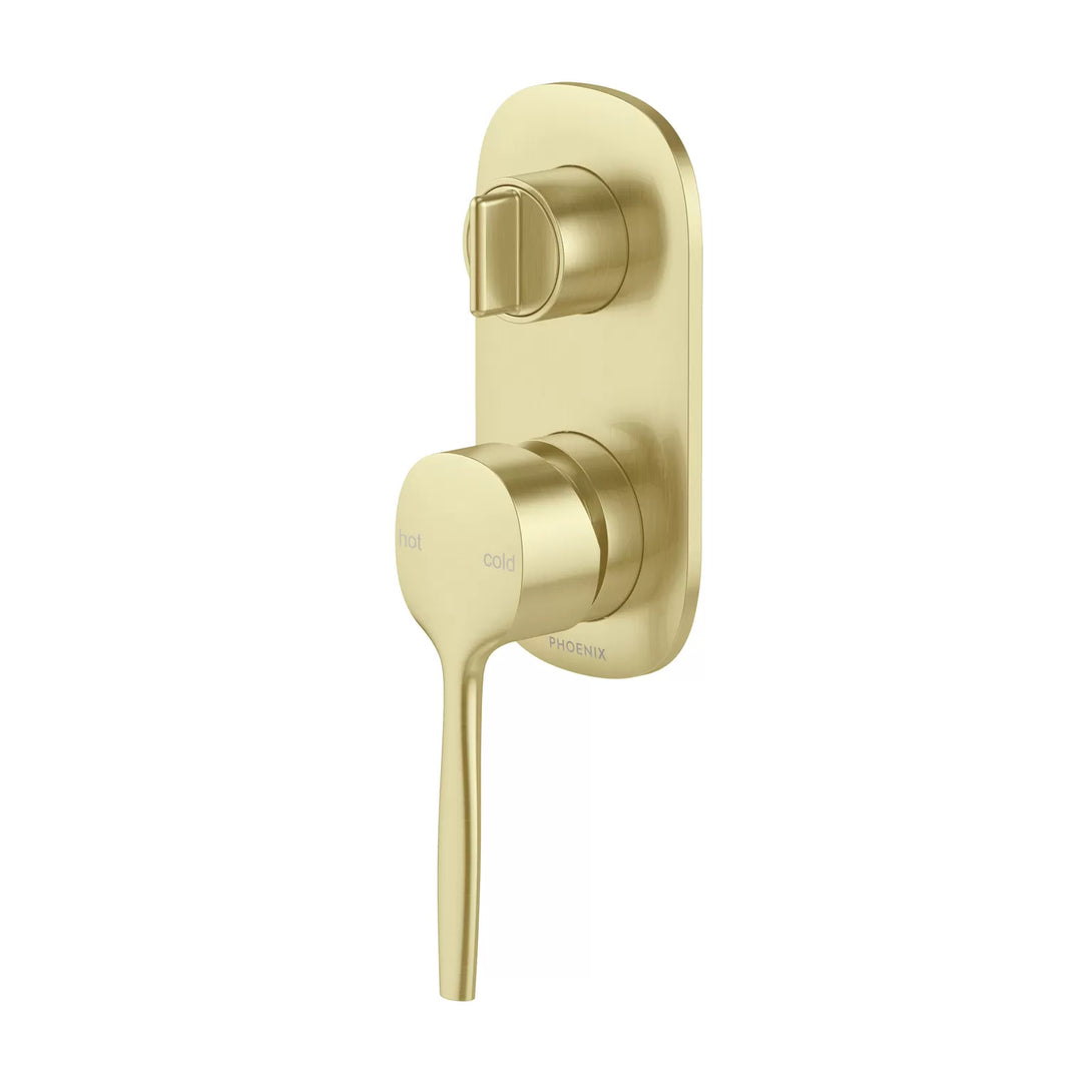 Vask SwitchMix Shower/Bath Diverter Mixer Lead Free in Brushed Gold