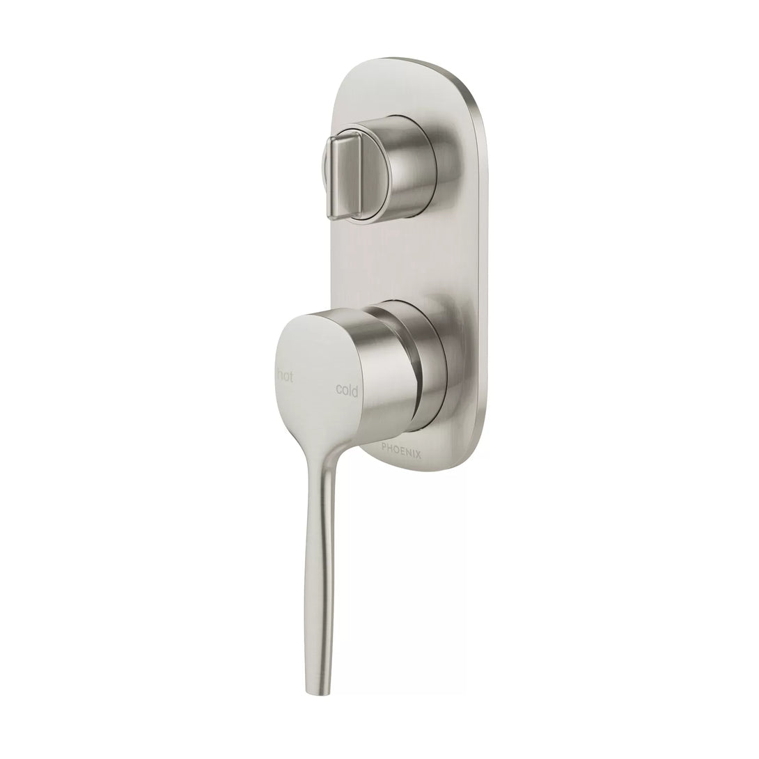 Vask SwitchMix Shower/Bath Diverter Mixer Lead Free in Brushed Nickel