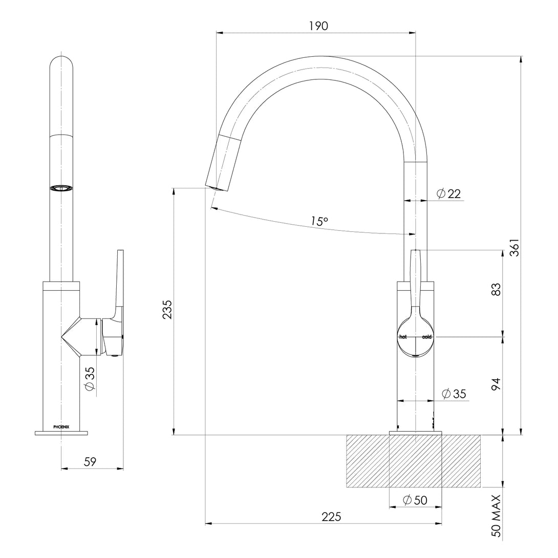 Specification Line Drawing