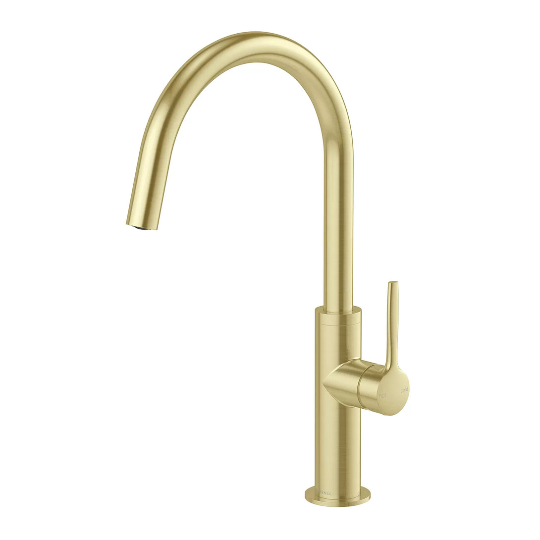 Vask Sink Mixer 190mm Lead Free in Brushed Gold