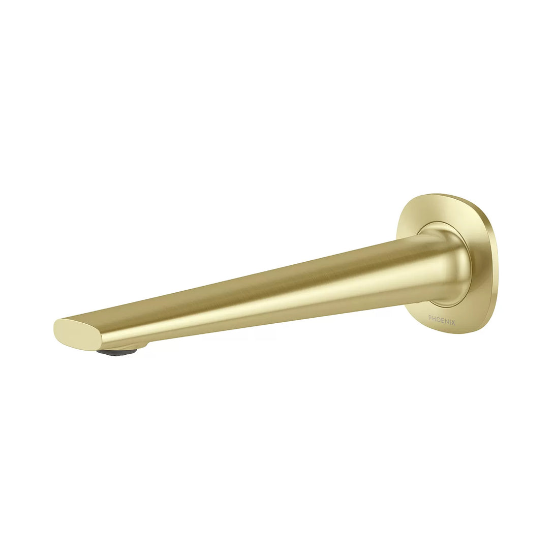 Vask Wall Basin / Bath Outlet 200mm – Lead Free in Brushed Gold