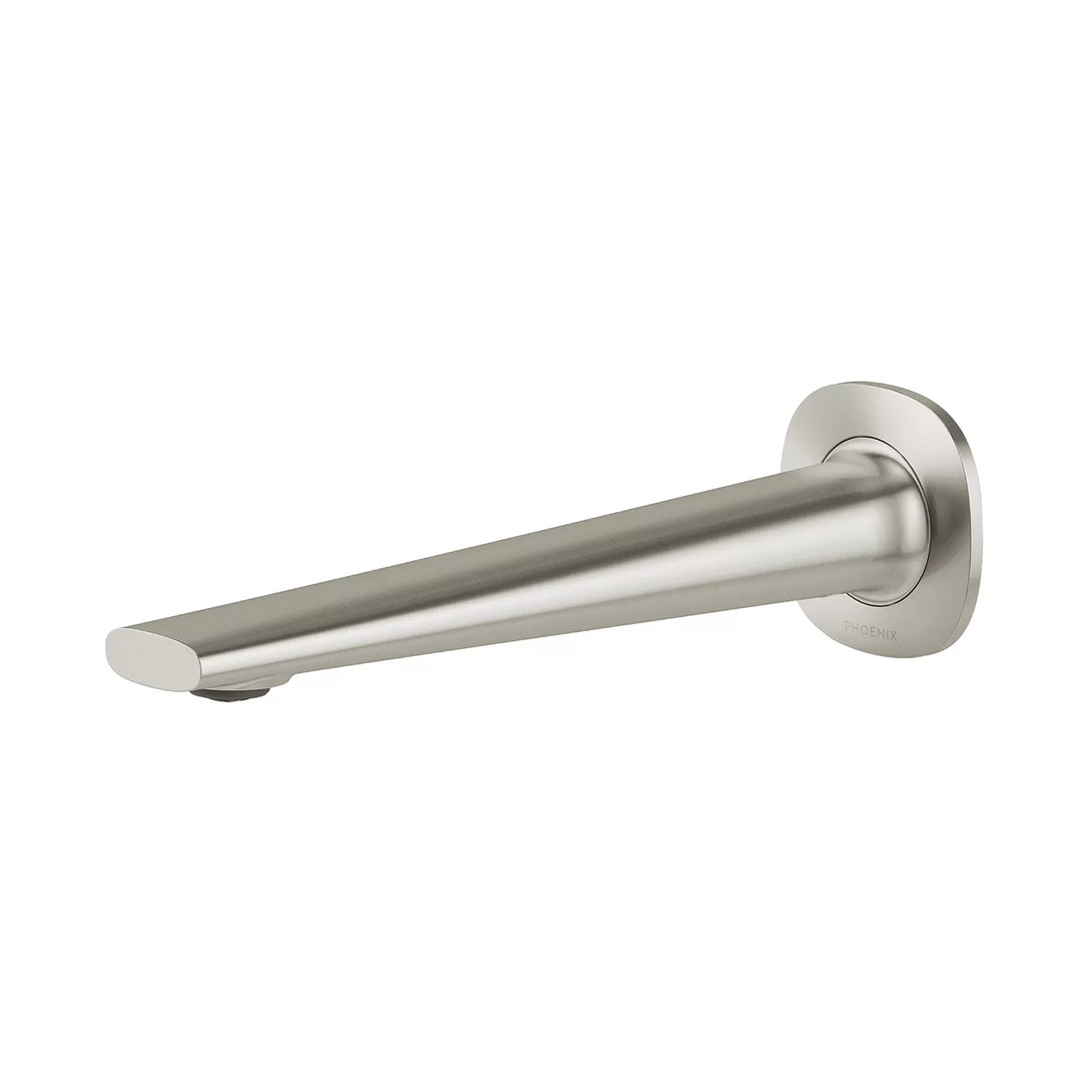 Vask Wall Basin / Bath Outlet 200mm – Lead Free in Brushed Nickel