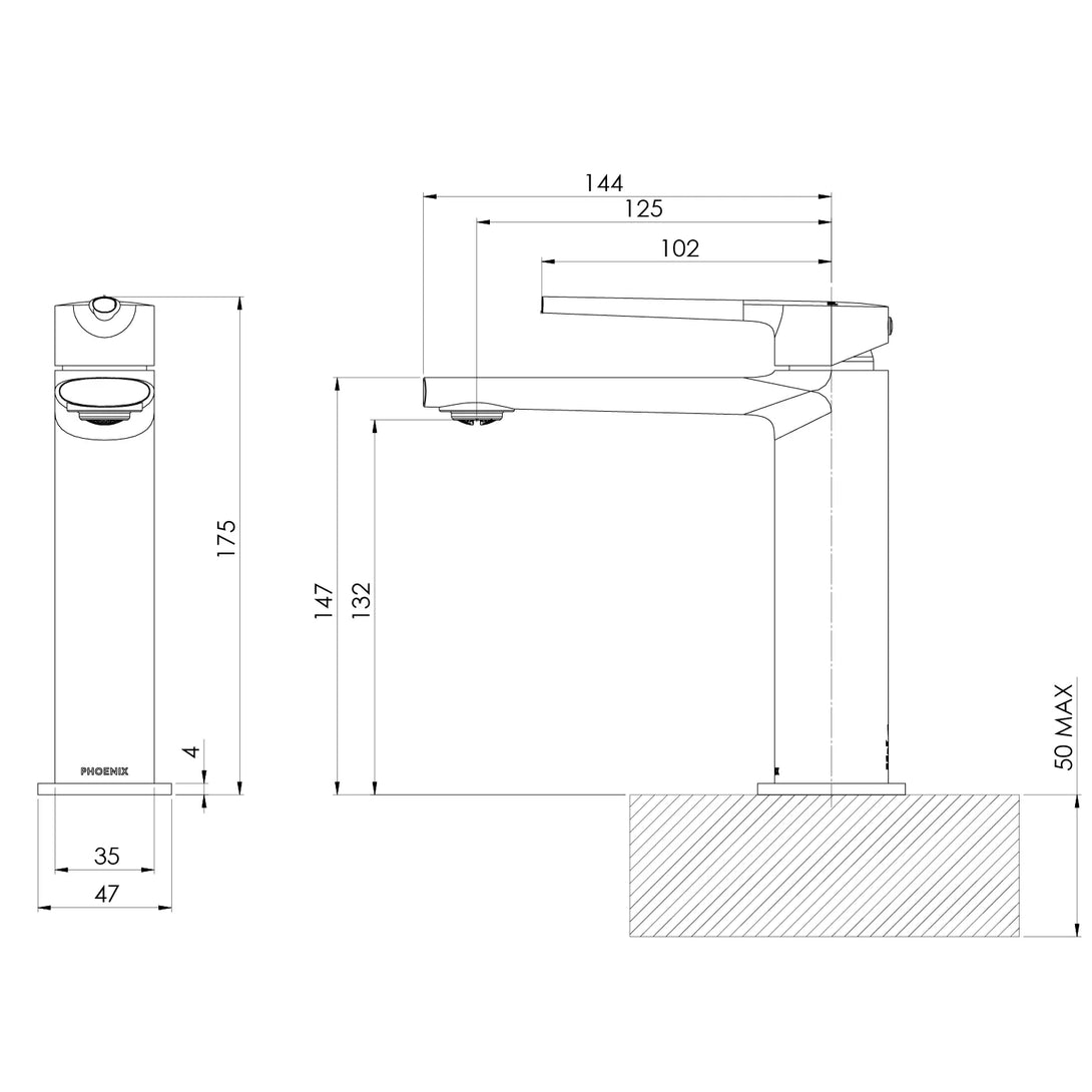 Specification Line Drawing