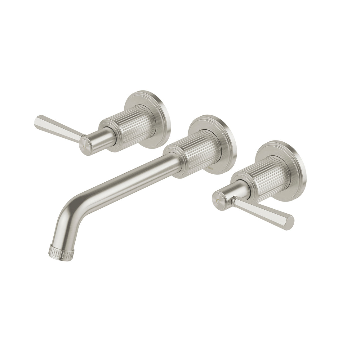 Wiltern SwitchMix Wall Basin/Bath Tap Set Lead Free (Brushed Nickel)