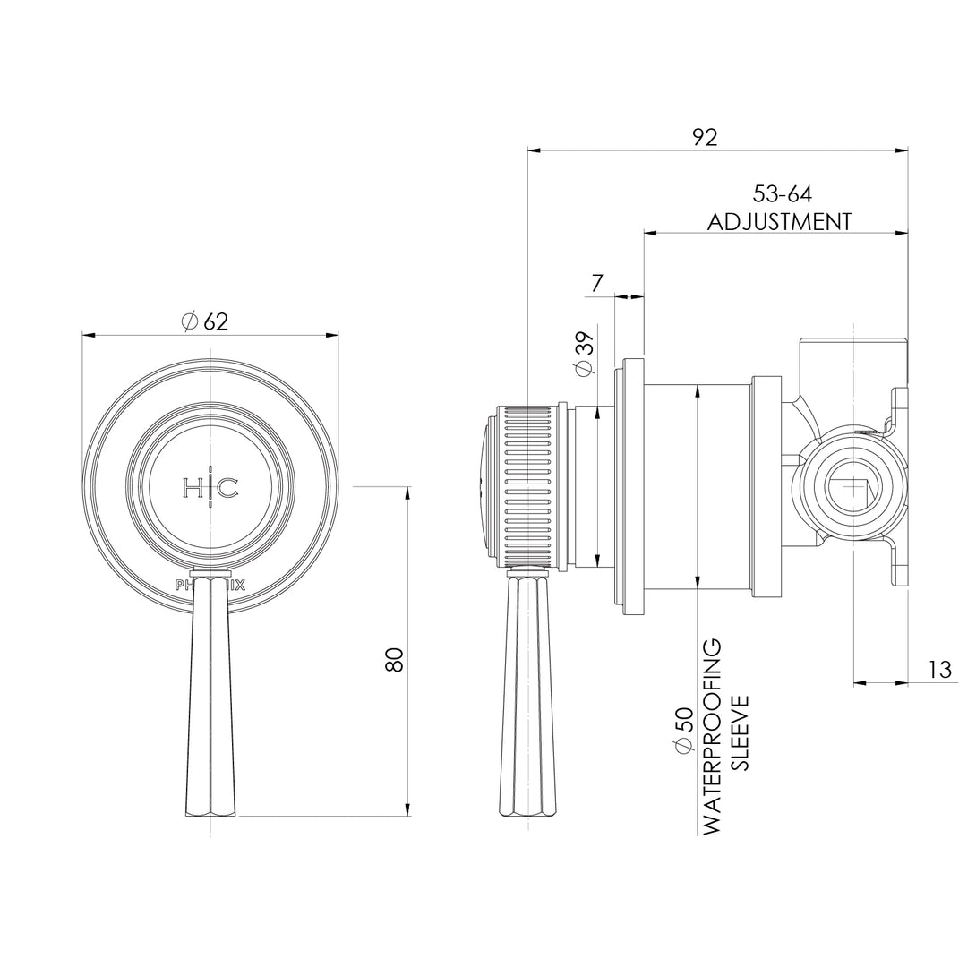 Specification Line Drawing