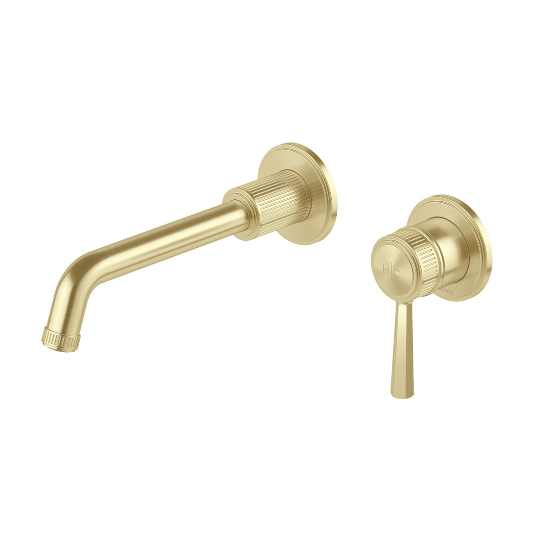 Wiltern SwitchMix Wall Basin/Bath Mixer Set Lead Free (Brushed Gold)