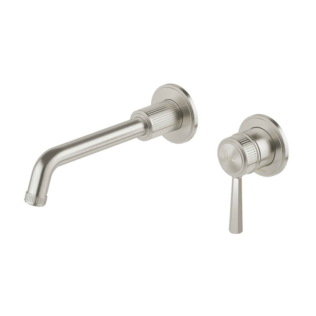 Wiltern SwitchMix Wall Basin/Bath Mixer Set Lead Free (Brushed Nickel)
