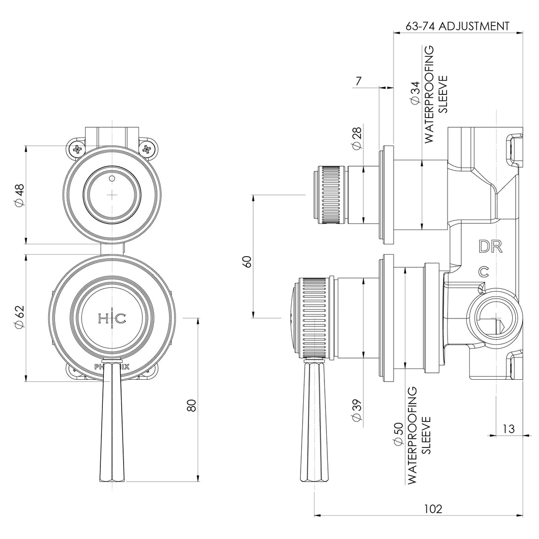 Specification Line Drawing