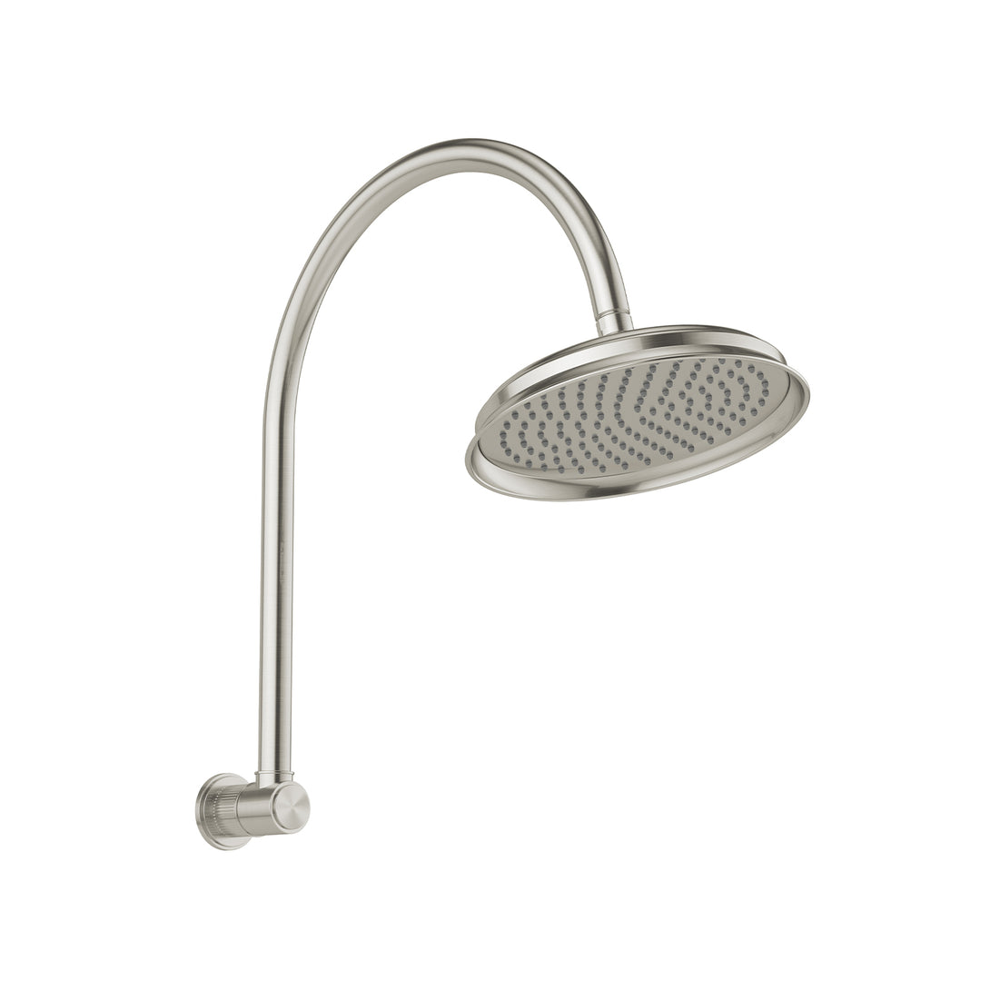 Wiltern High Rise Shower Arm and Rose Lead Free (Brushed Nickel)