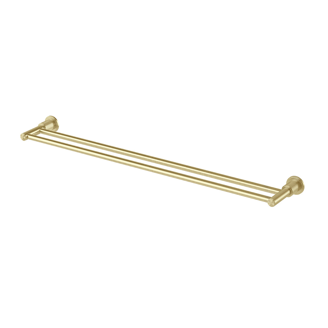 Wiltern Double Towel Rail 800mm (Brushed Gold)