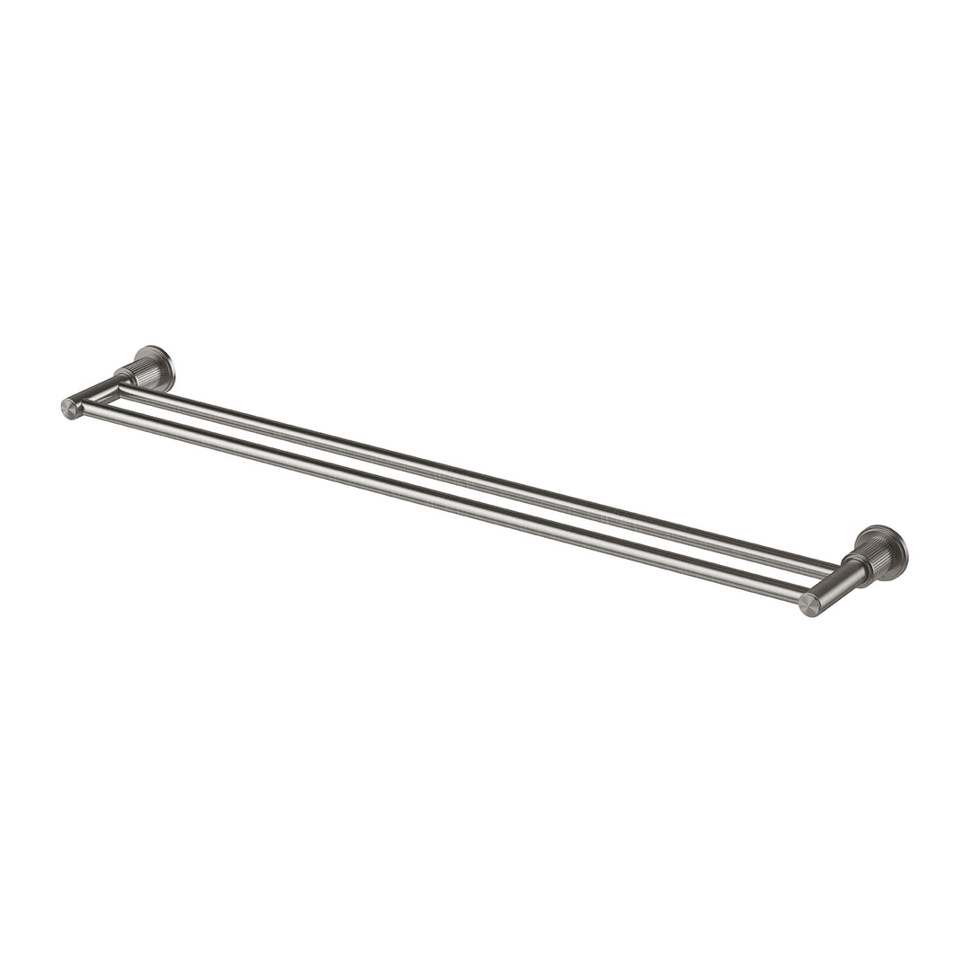 Wiltern Double Towel Rail 800mm (Brushed Carbon)
