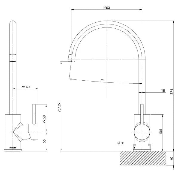 Specification Line Drawing