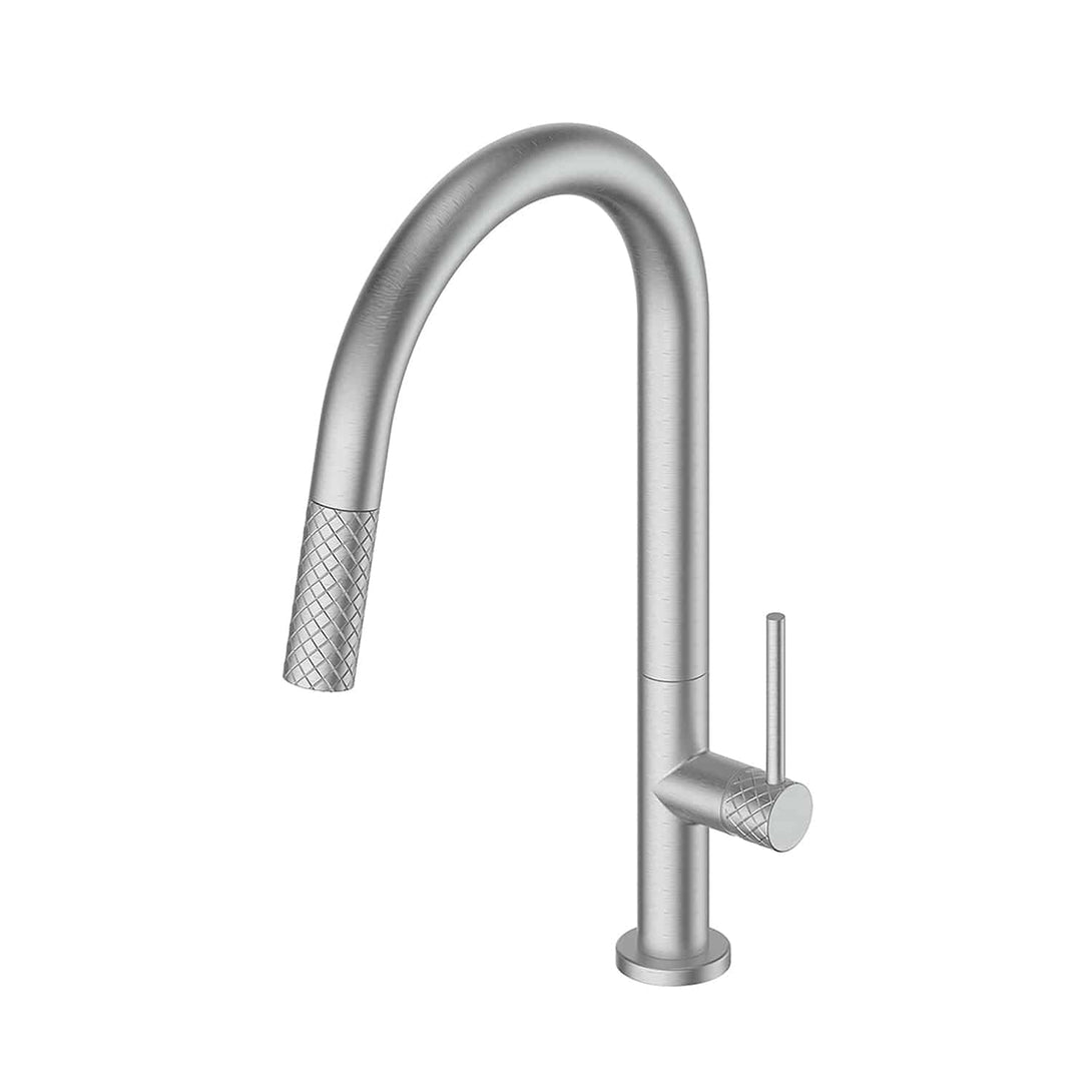 Textura Pullout Sink Mixer in Brushed Stainless