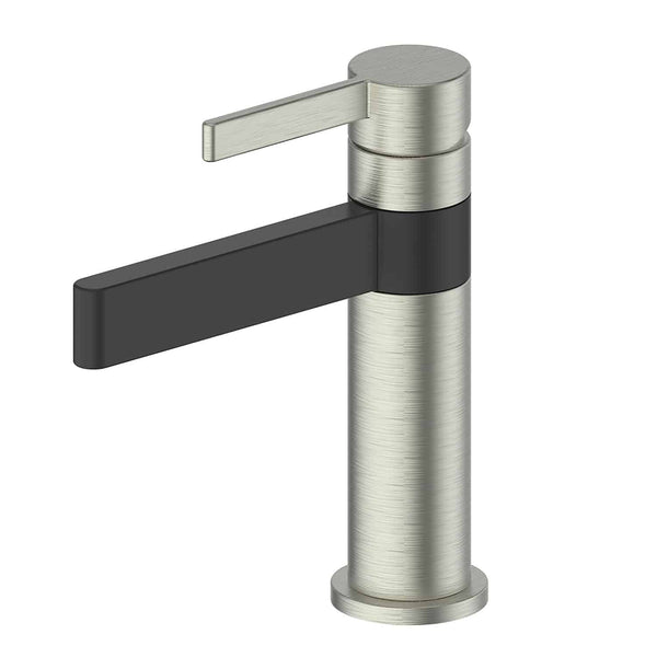 Glint Basin Mixer in Brushed Nickel and Matte Black