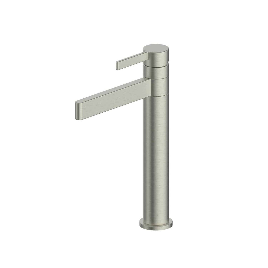 Glint Tower Vessel Mixer in Brushed Nickel