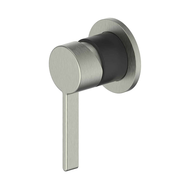 Glint Shower/Wall Mixer in Matte Black and Brushed Nickel