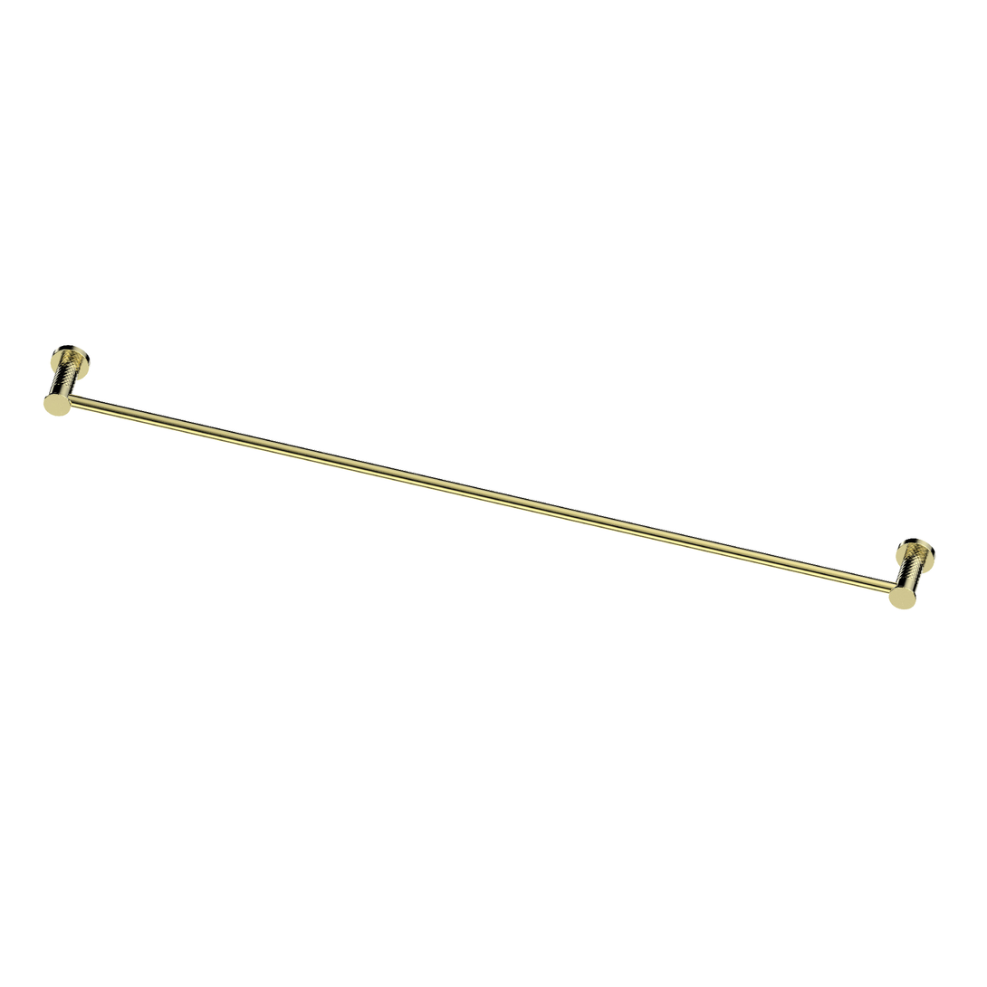 Reflect single towel rail in Brushed Brass
