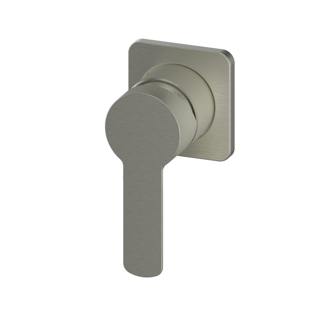 Astro II Shower/Wall Mixer Square Plate in Brushed Nickel
