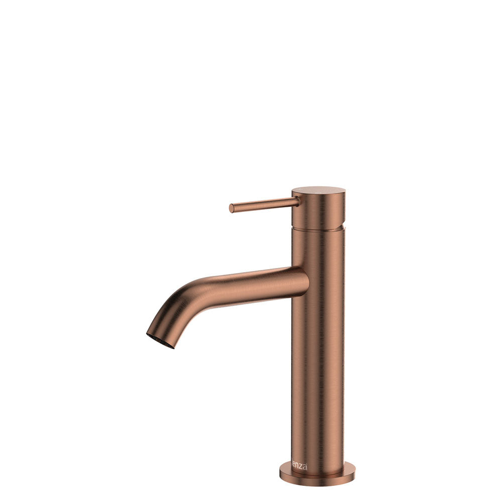 Kaya Basin Mixer in Brushed Copper