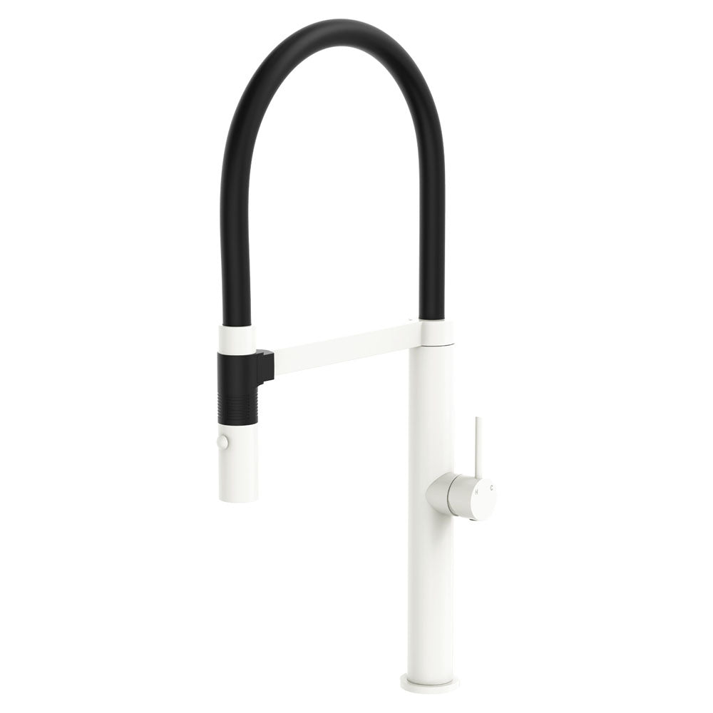 Kaya Pullout Sink Mixer in Matte White