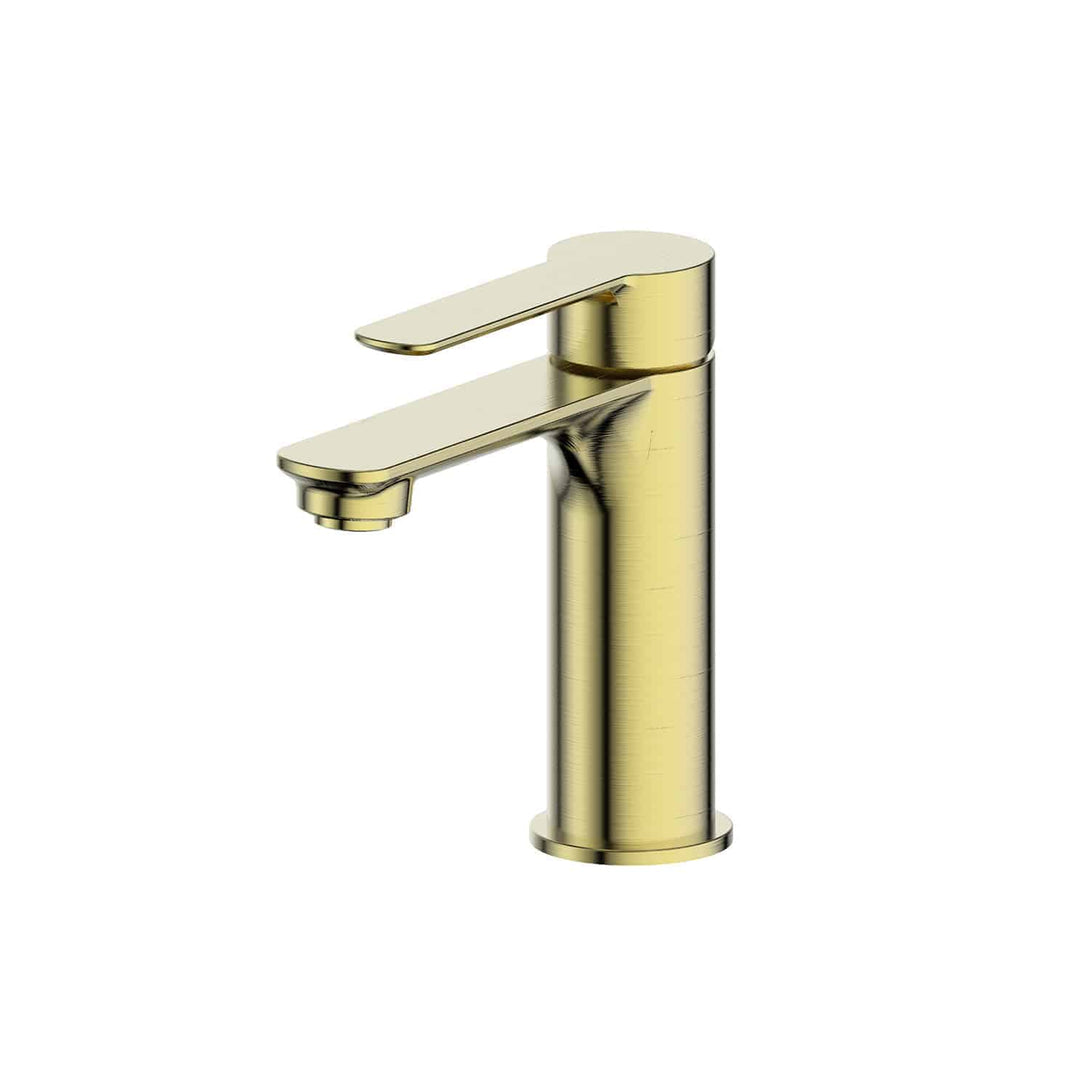 Astro II Basin Mixer in Brushed Brass