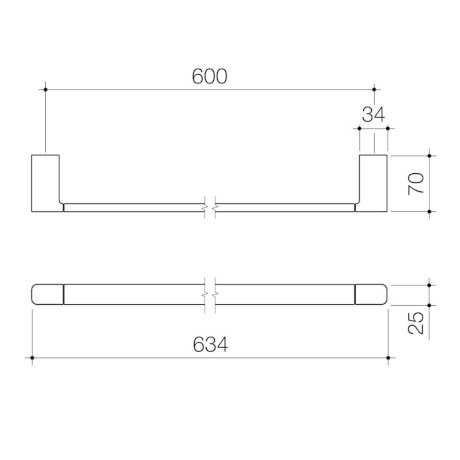 Specification line drawing