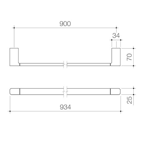 Specification line drawing