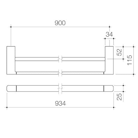 Specification line drawing