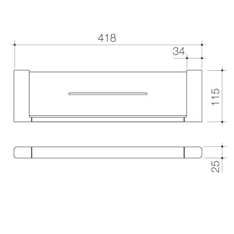 Specification line drawing