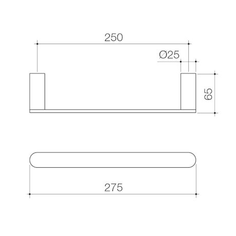 Specification line drawing