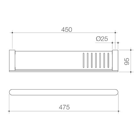 Specification line drawing