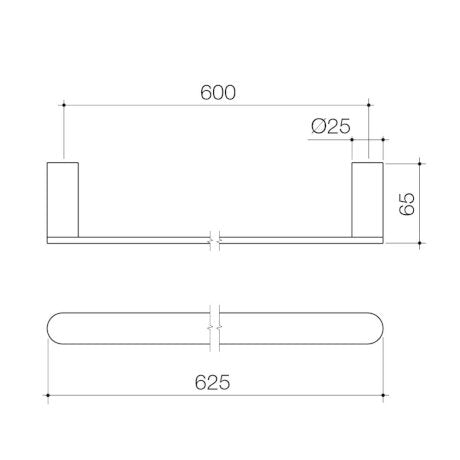 Specification line drawing