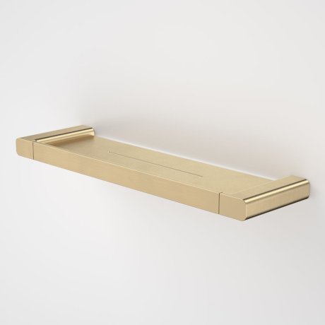 Caroma | Luna Metal Shelf in Brushed Brass