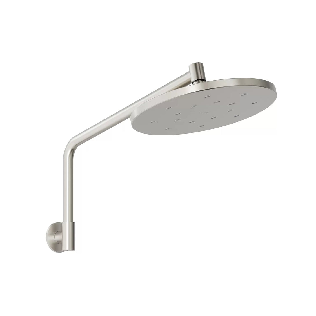 Ormond High Rise Shower Arm and Rose with LuxeXP in Brushed Nickel