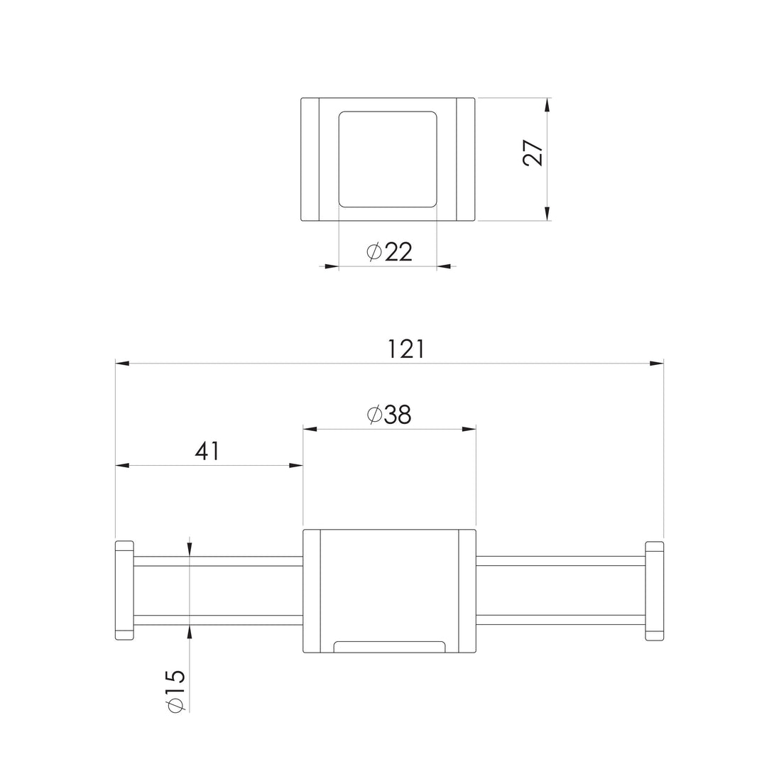 Specification Line Drawing (Hook)