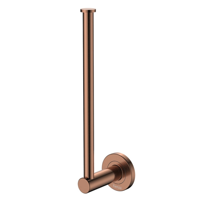 Kaya Hand Towel Holder (Brushed Copper)  installed upright