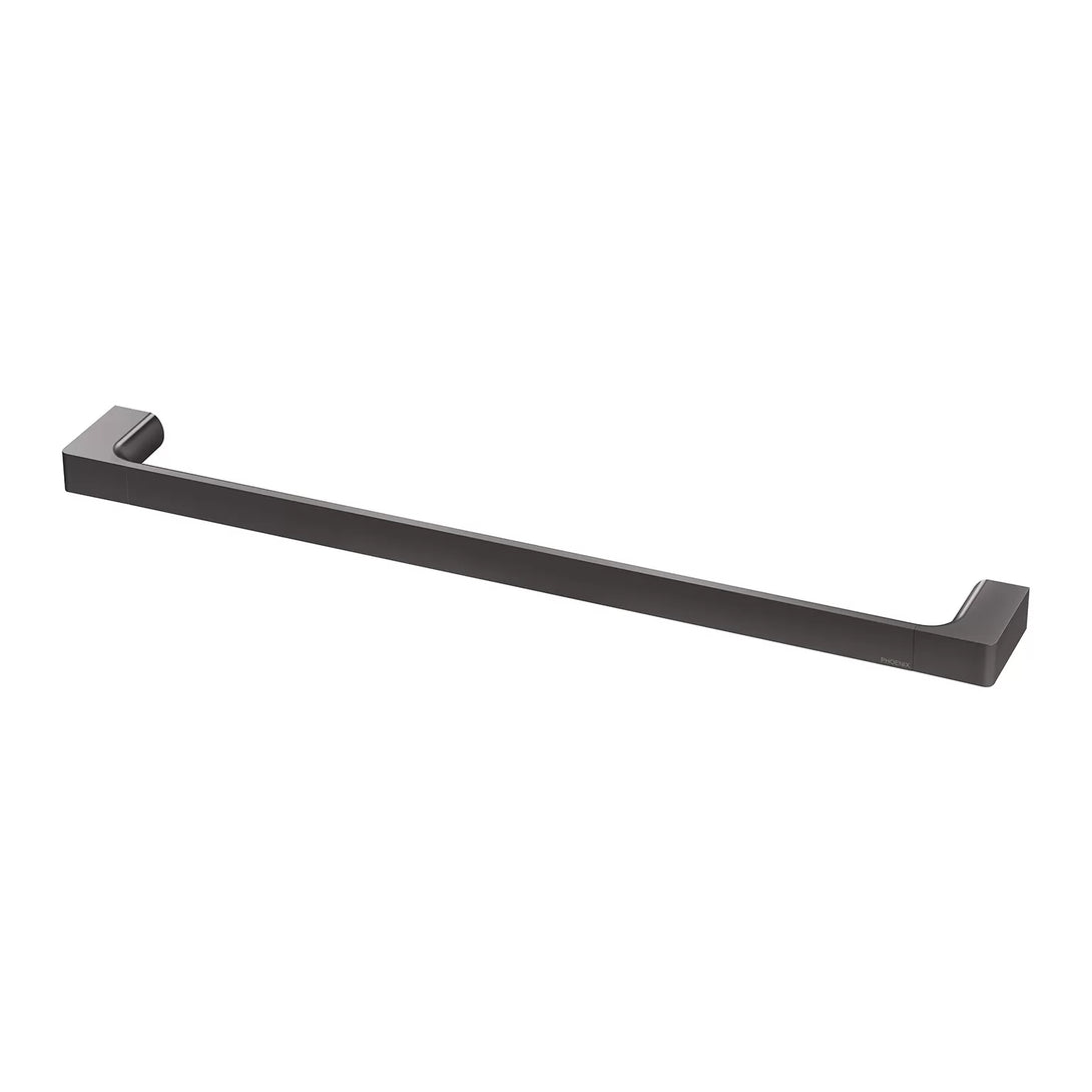 Gloss Single Towel Rail 600mm (Brushed Carbon)