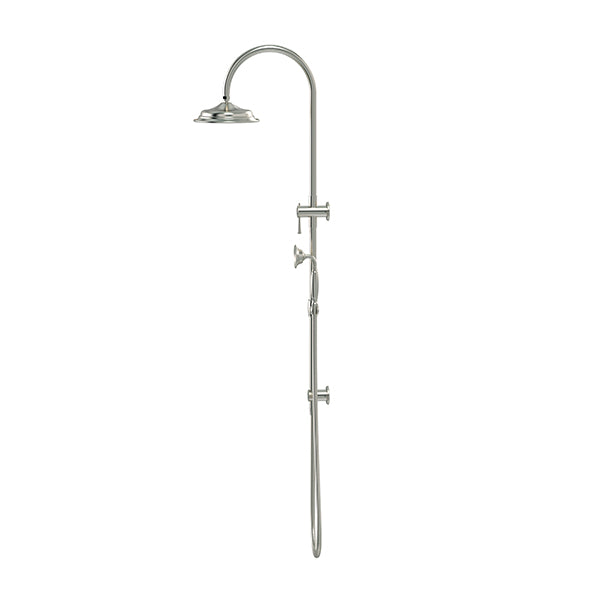 Meir Harrington Combination Twin Shower Rail Set side view