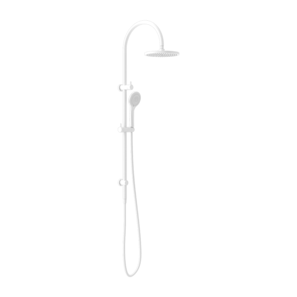 Mecca Twin Shower with Air Shower Matte White