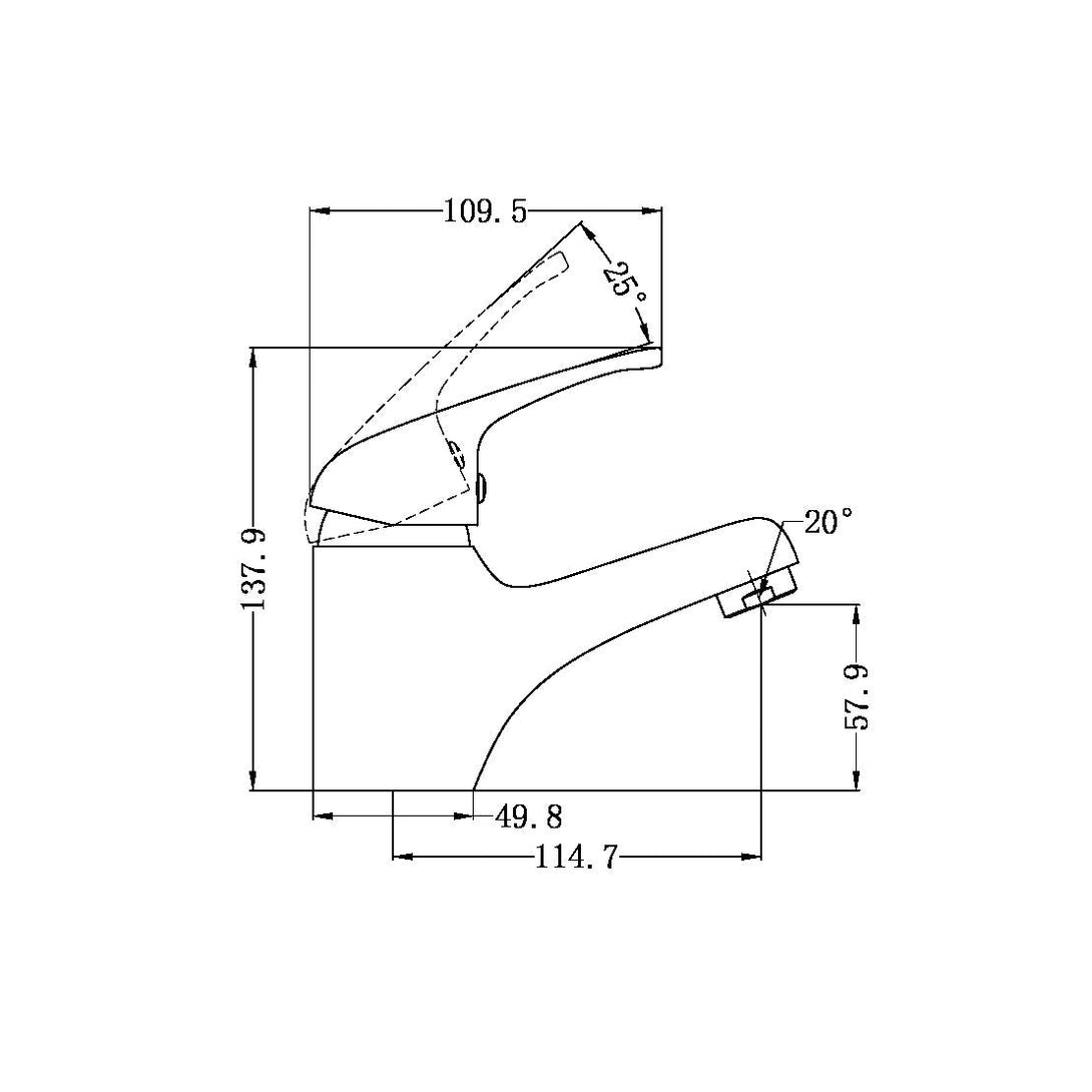 Specification line drawing