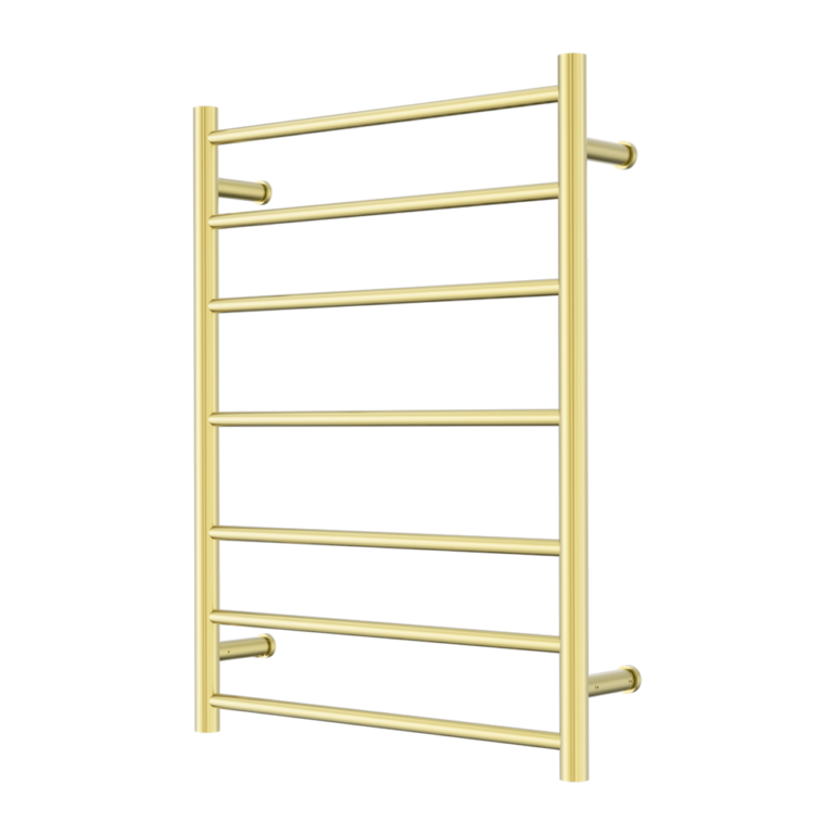 Mecca 240V 7 Bar Heated Towel Ladder (Brushed Gold)