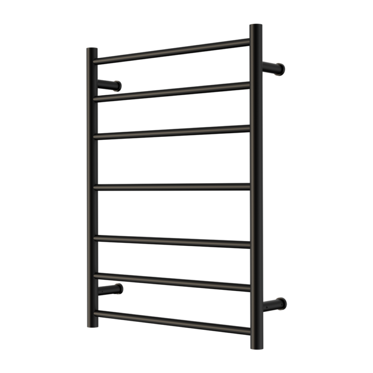 Mecca 240V 7 Bar Heated Towel Ladder (Matte Black)