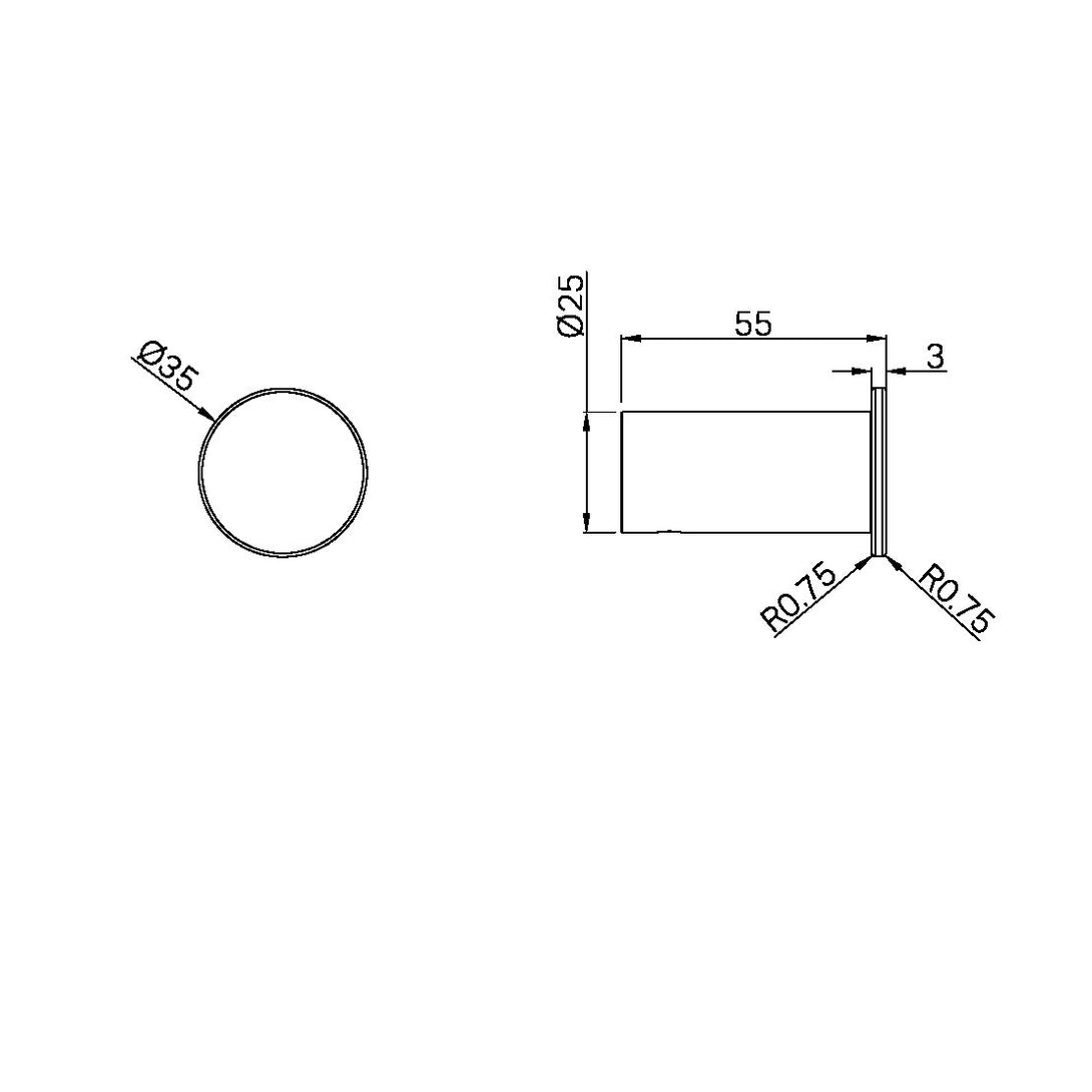 Specification line drawing